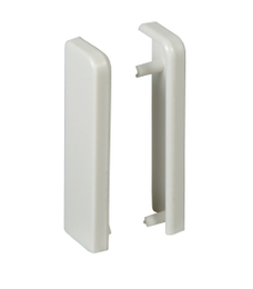 Endstück links 15/58 - Weiss 9010