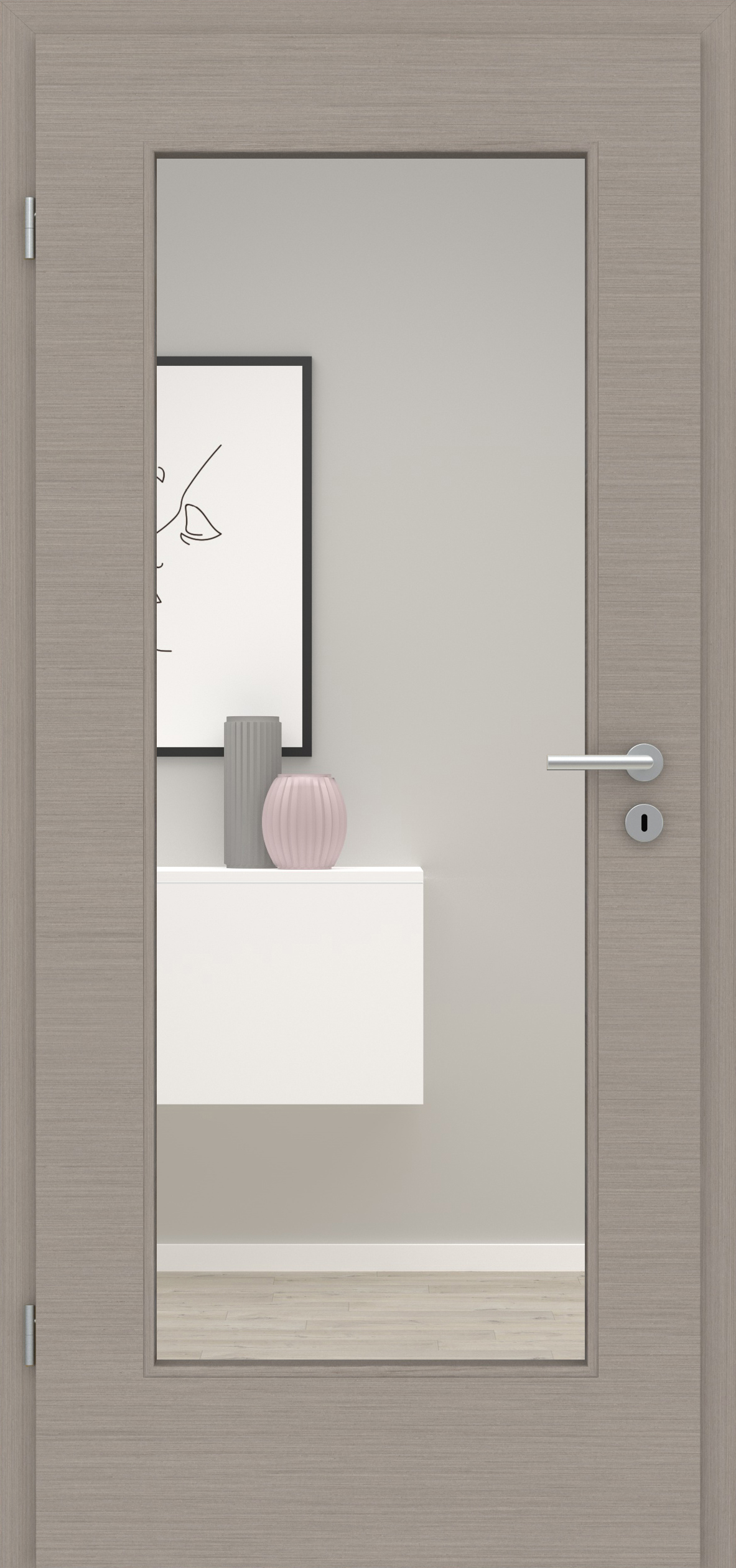 Furnier Fineline Grey quer LA 001 Furnier Fineline Grey quer LA 001