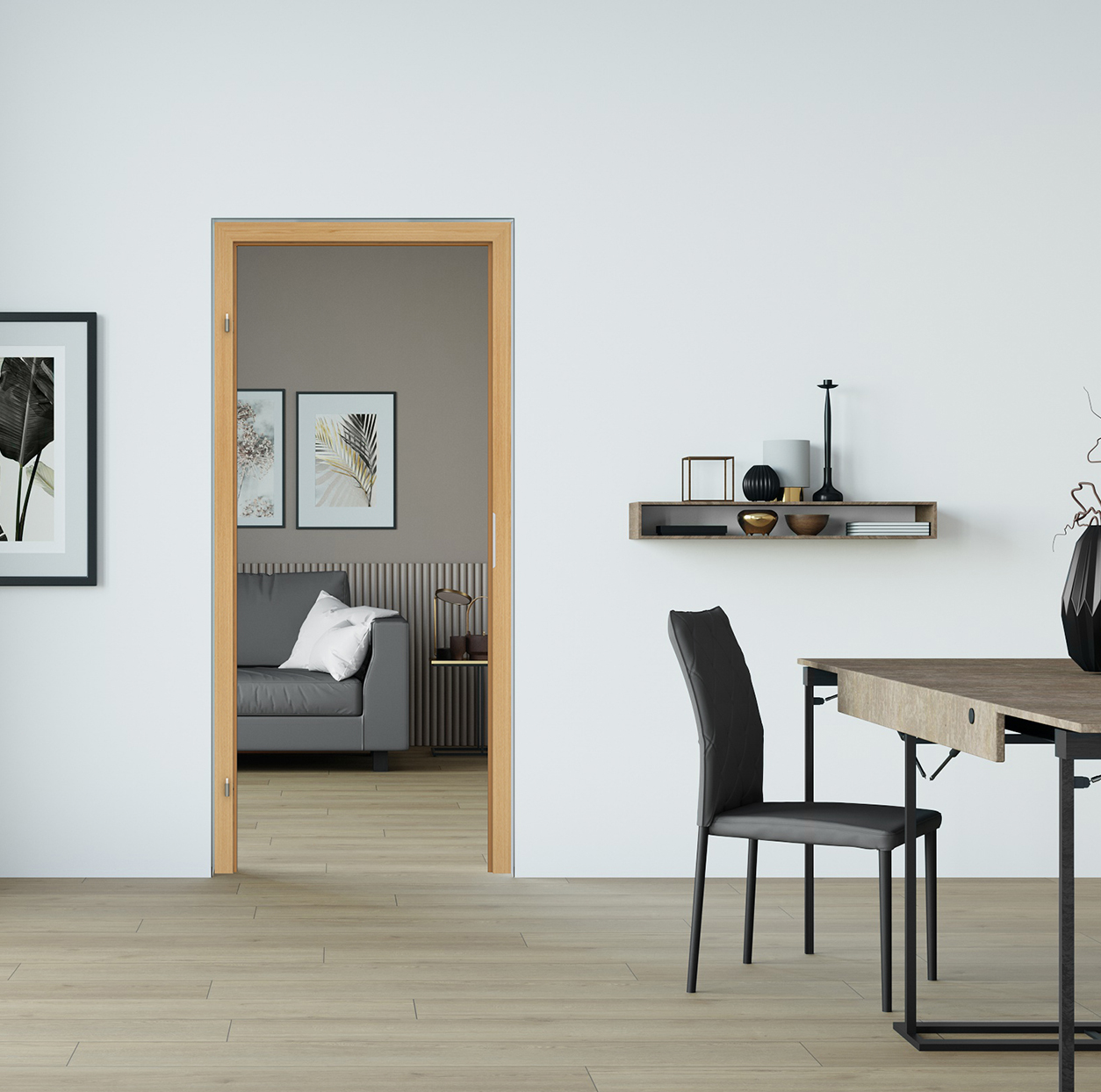 Wohnraum Bockrahmen Furnier Klassik