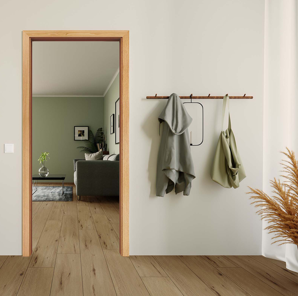 Durchgangszarge Klassik Eiche hell