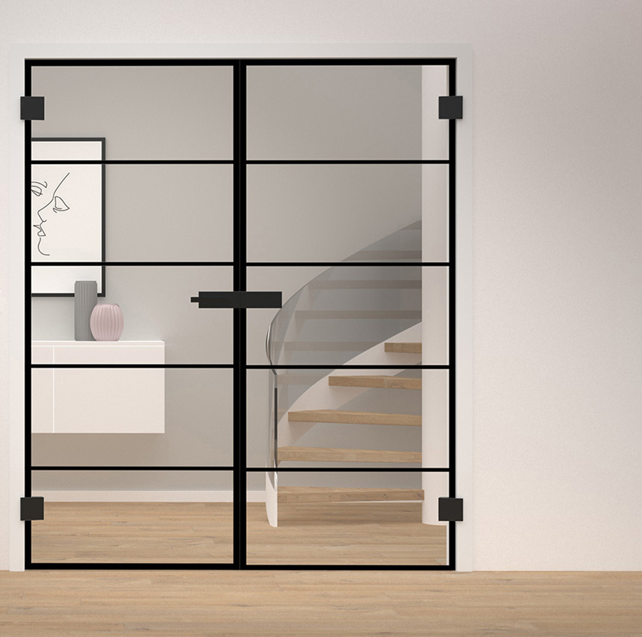 Glas BK1 Doppeltür Glas BK1 Doppeltür